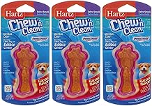 Hartz Tiny Dog Dental Duo Dog Toy Edible Chew Combo [Set of 3]