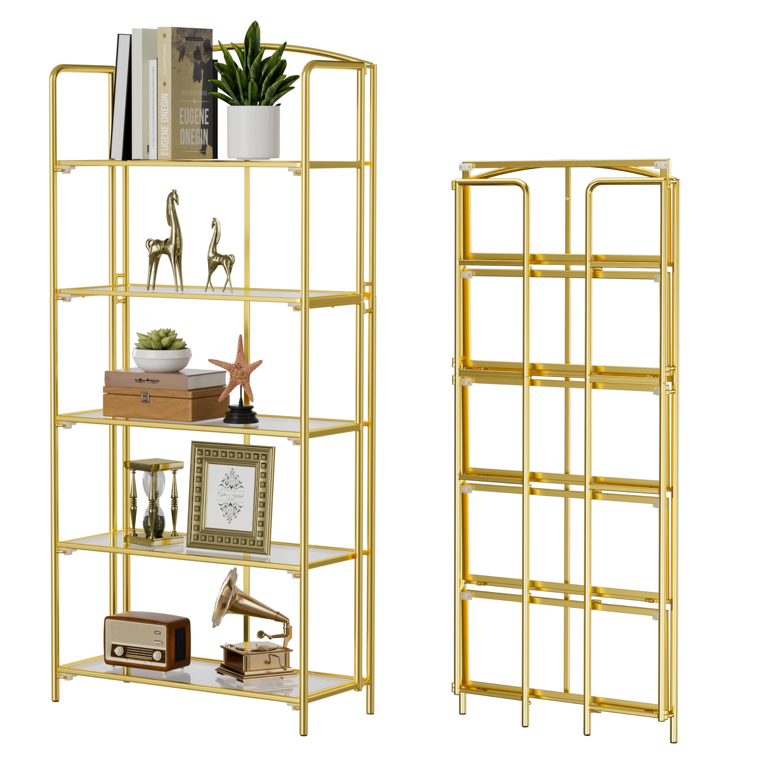 Photo 1 of Crofy 5-Tier Wider Foldable Bookshelf
