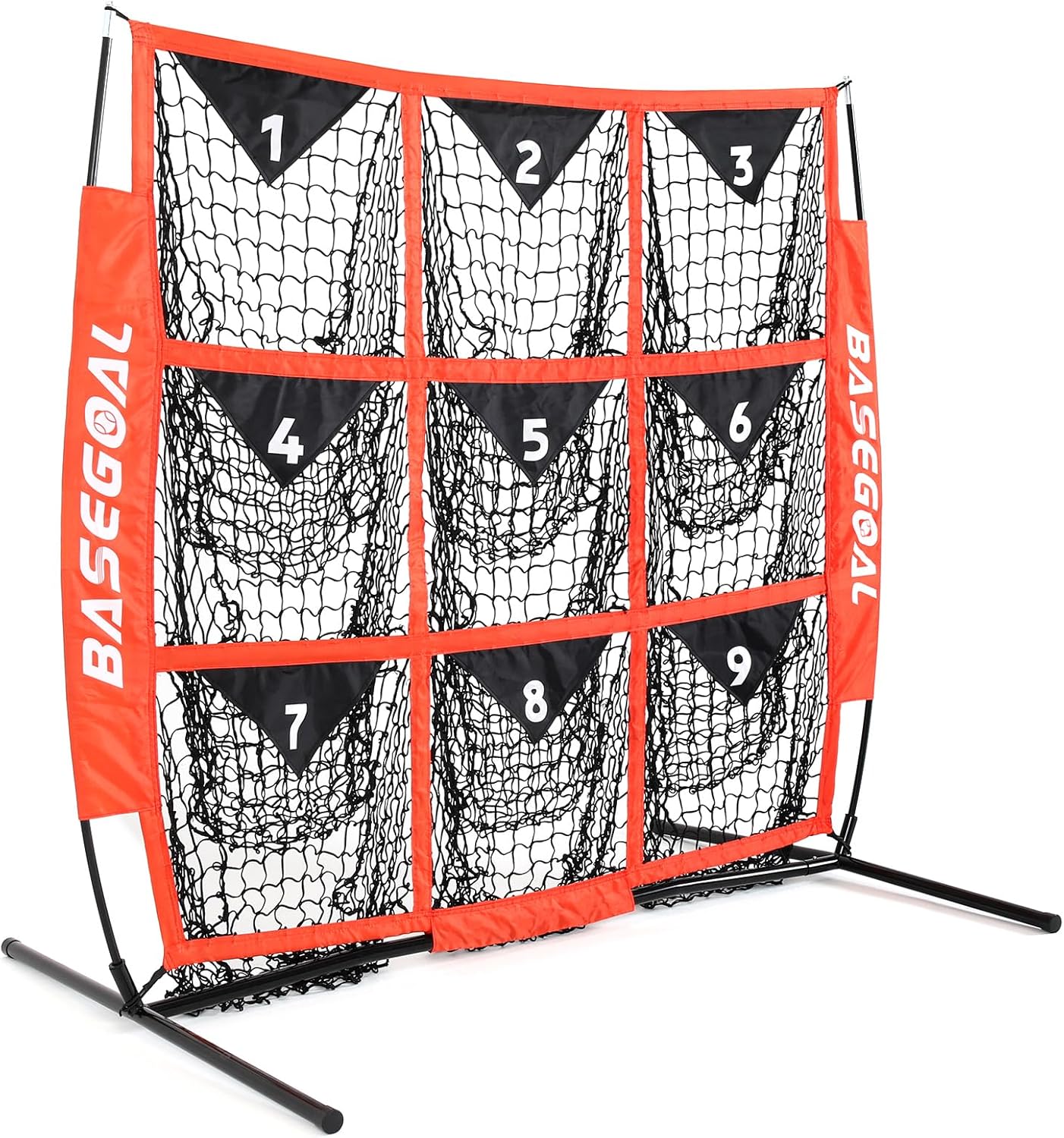 4'4' Baseball Softball Net,Pitching Strike Zone Target Net,with 9 Pocket,Baseball Backstop Net,for Hitting Pitching Batting Catching Practice