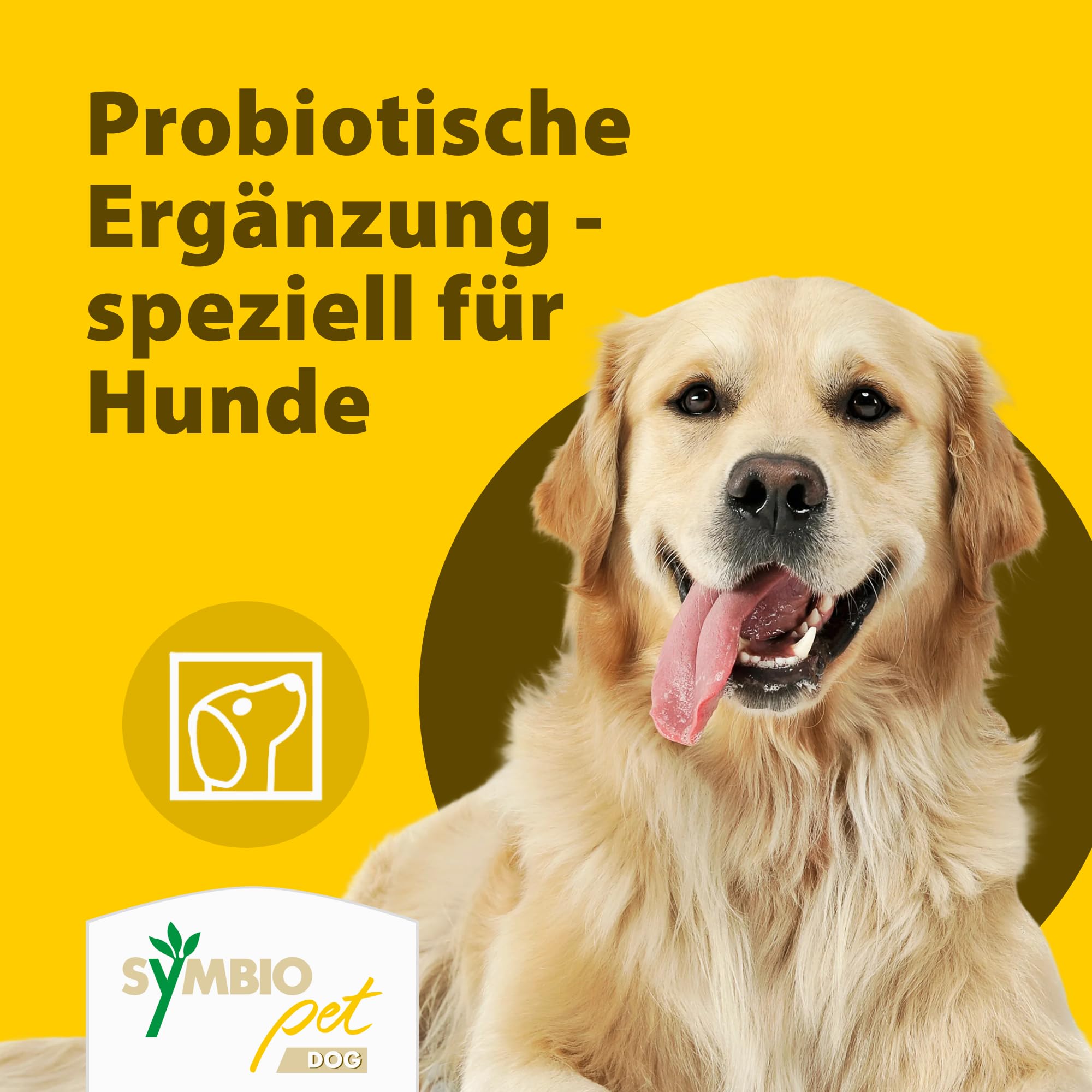 SymbioPet Dog - Probiotika für den Hund - Ergänzungsfuttermittel zur Pflege einer gesunden Darmflora - für Hunde jeden Alters - 175 g Pulver