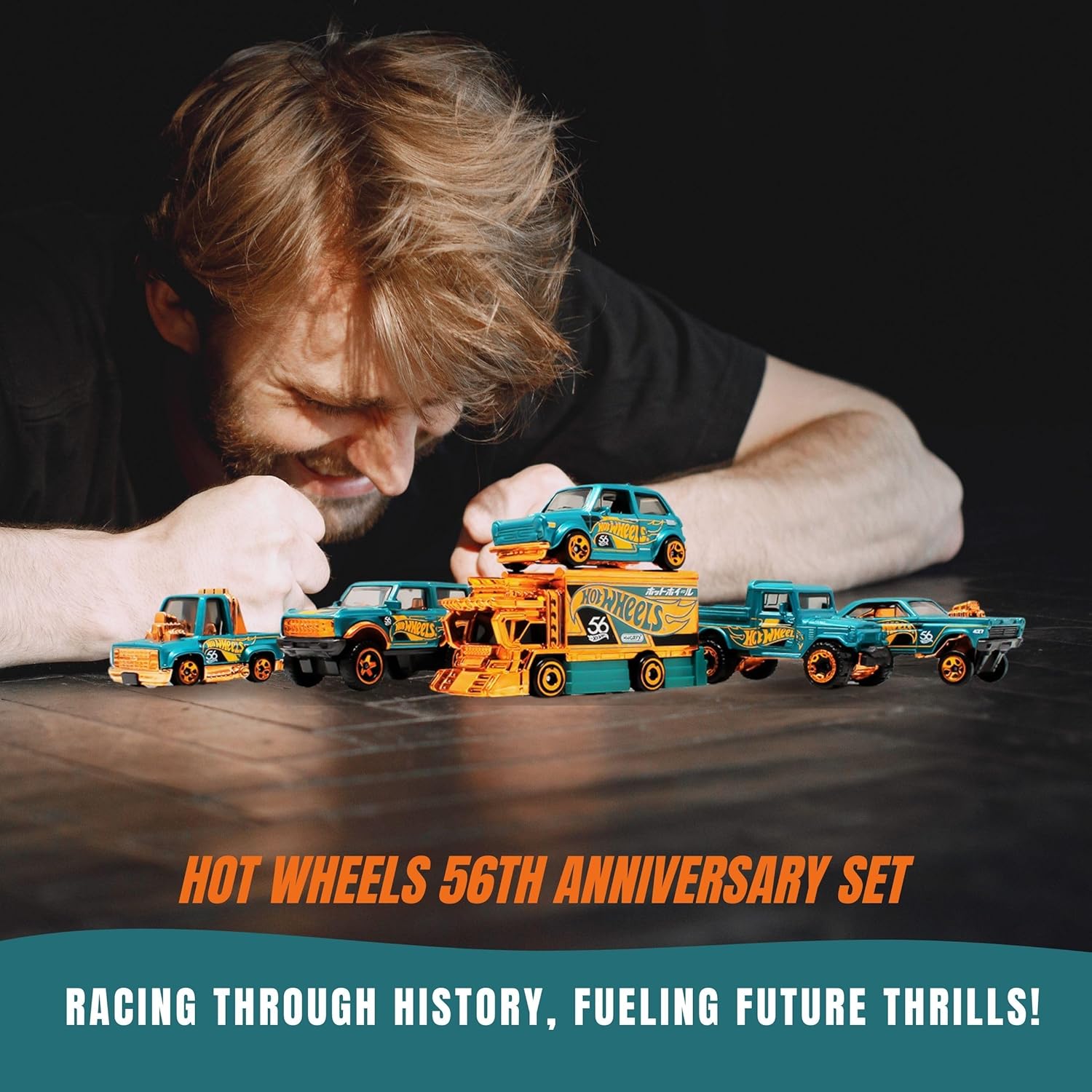 Worldwide Nutrition Bundle Compatible with Hotwheels 56th Pearl and Chrome 2024 Die-Cast - Custom '70 Honda N600 - Exclusive Anniversary Edition with Turquoise and Copper-Color Theme