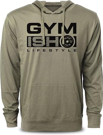 D R DETROIT REBELS Gymish Casual Warmer Hoodie with Pocket Pullover Slim Fit Sweatshirt For Men