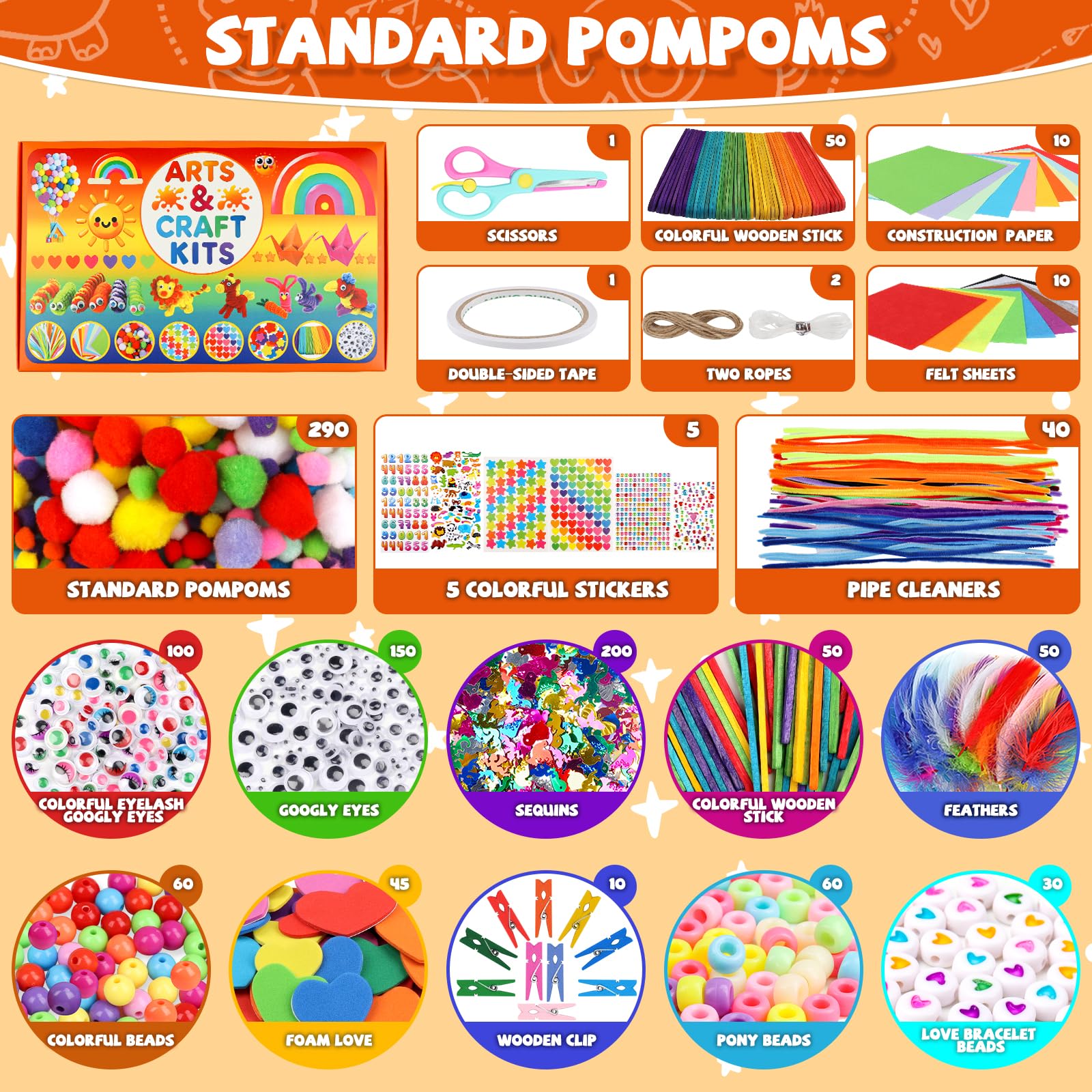 DOITEM Pipe Cleaners Craft Supplies - Image 2