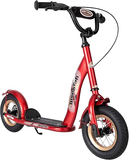Bikestar Trottinette Enfant 2 Roues Pour Garcons Et Filles De 4 6 Ans Patinette 10 Pouces Classique Avec Grande Roues Pneumatique Rouge Amazon Fr Jeux Et Jouets