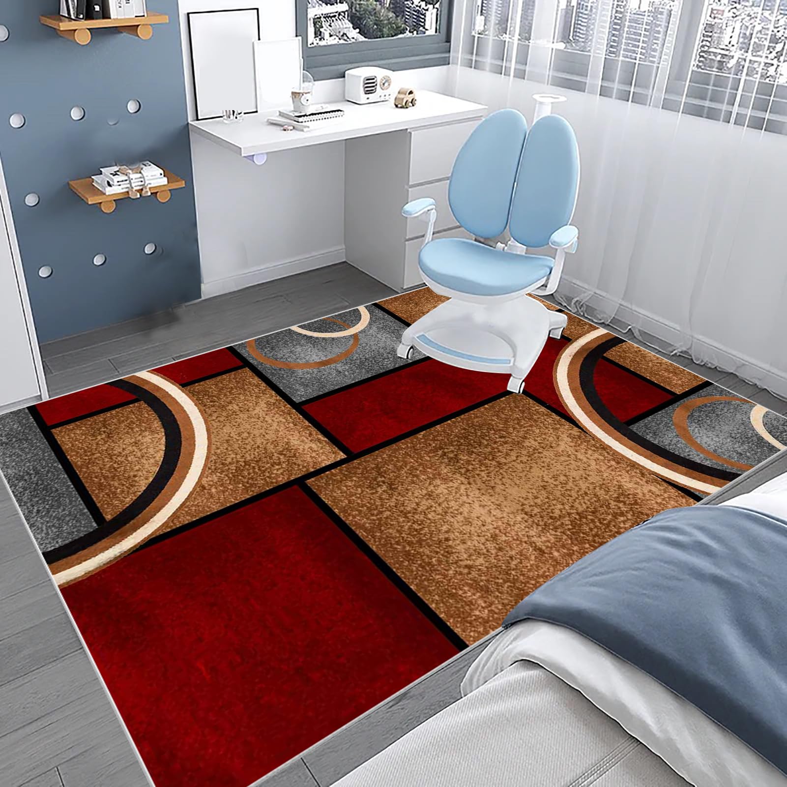 Tapis de Protection de Sol Tapis Chaise de Bureau Tapis pour Fauteuil Tapis Gaming Sol pour Sols durs Protège Parquet Chaise Roulettes Tapis Protecteur de Sol pour fauteuils de Gaming 100 x 140 cm