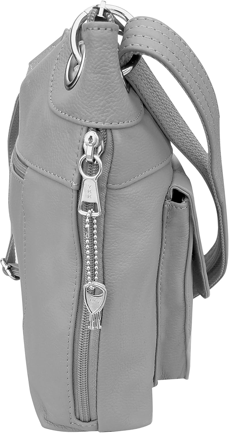 Ladies' Gun Concealment Crossbody Bag Grey