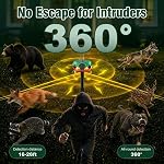 Outdoor Motion Sensor Alarm, Barking Dog Alarm with 360° Detection, Supports Voice Recording, Adjustable Volume, 120dB Motion Activated Alarm for Home, Garden, Yard, Farm – 1 Pack