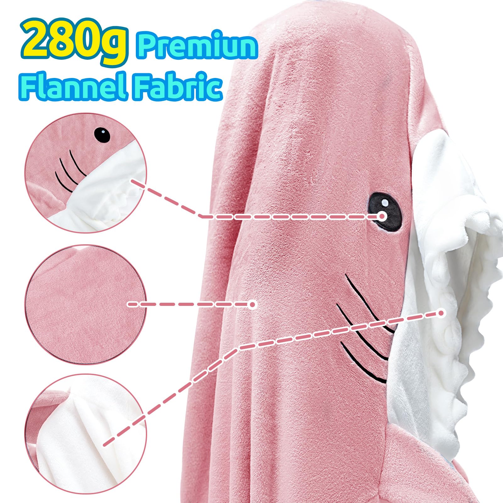 Touchat Shark Blanket for Adult Super Soft Cozy Zimbabwe Touchat Shark Blanket for Adult Super Soft Cozy Zimbabwe