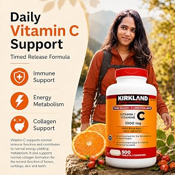 Kirkland Signature Vitamin C 1000 mg., 500 Tablets