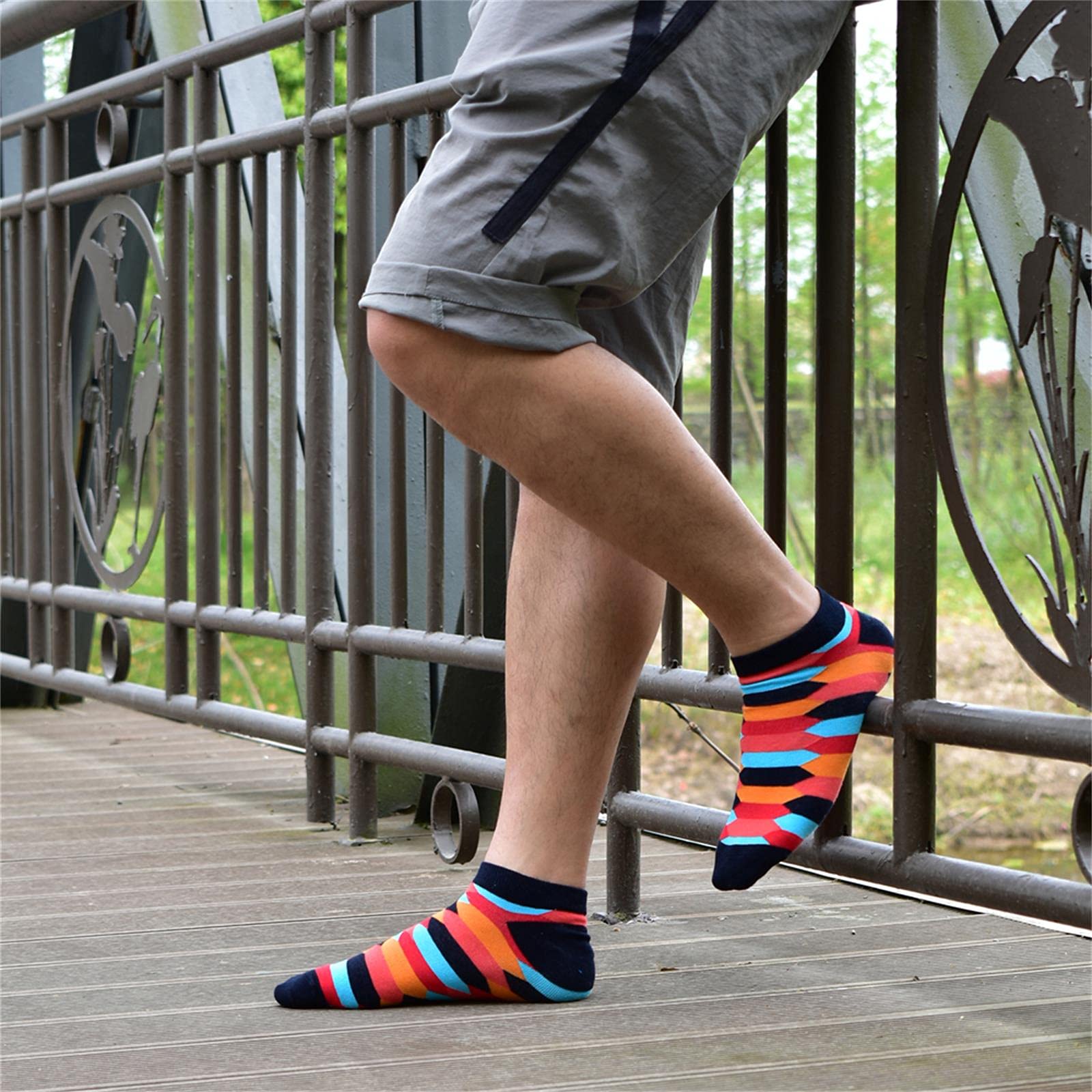 UKKO Calcetines de Hombre Calcetines Los Calcetines Cortos De Verano Invisibles De Los Calcetines De Los Calcetines De Lancha De Algodón De Color De Primavera.