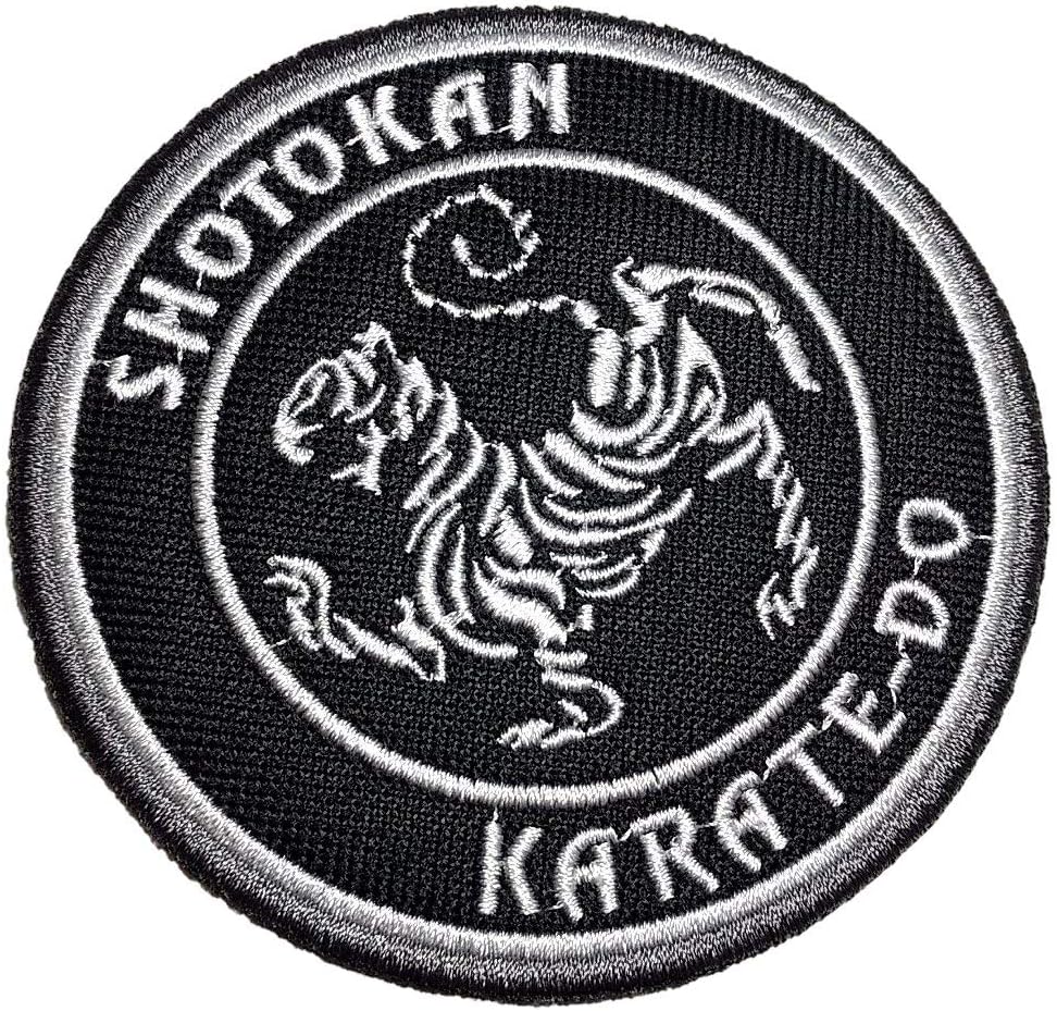 - ATM191T 02 Karate Shotokan Embroidered Patch Iron or Sew Kimono 3.74 ร 3.74 in