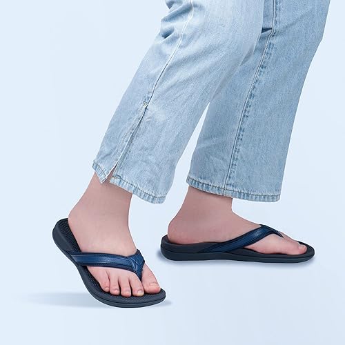 Miniatura 8 de Thearches Sandalias ortopédicas con soporte de arco para mujer, sandalias de apoyo para la recuperación para fascitis plantar, talón espolón, alivio