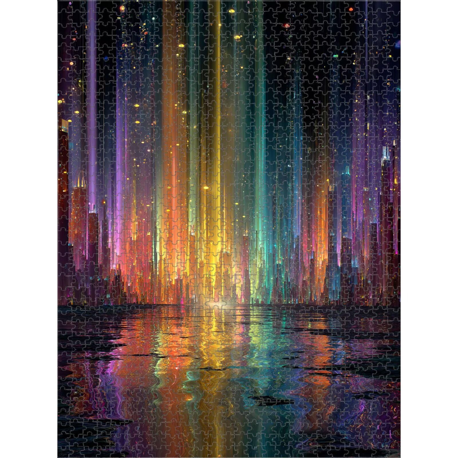 4000 elementów Puzzle dla dorosłych Dream & Aurora Solidne drewniane puzzle 1T#1849