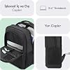 Mack MCC-505 BG Move 15.6 inch Laptop Backpack, Mackbook Backpack, Computer and Notebook Bag, Women Men's Computer Business Bag, University School Bag, Black-Grey