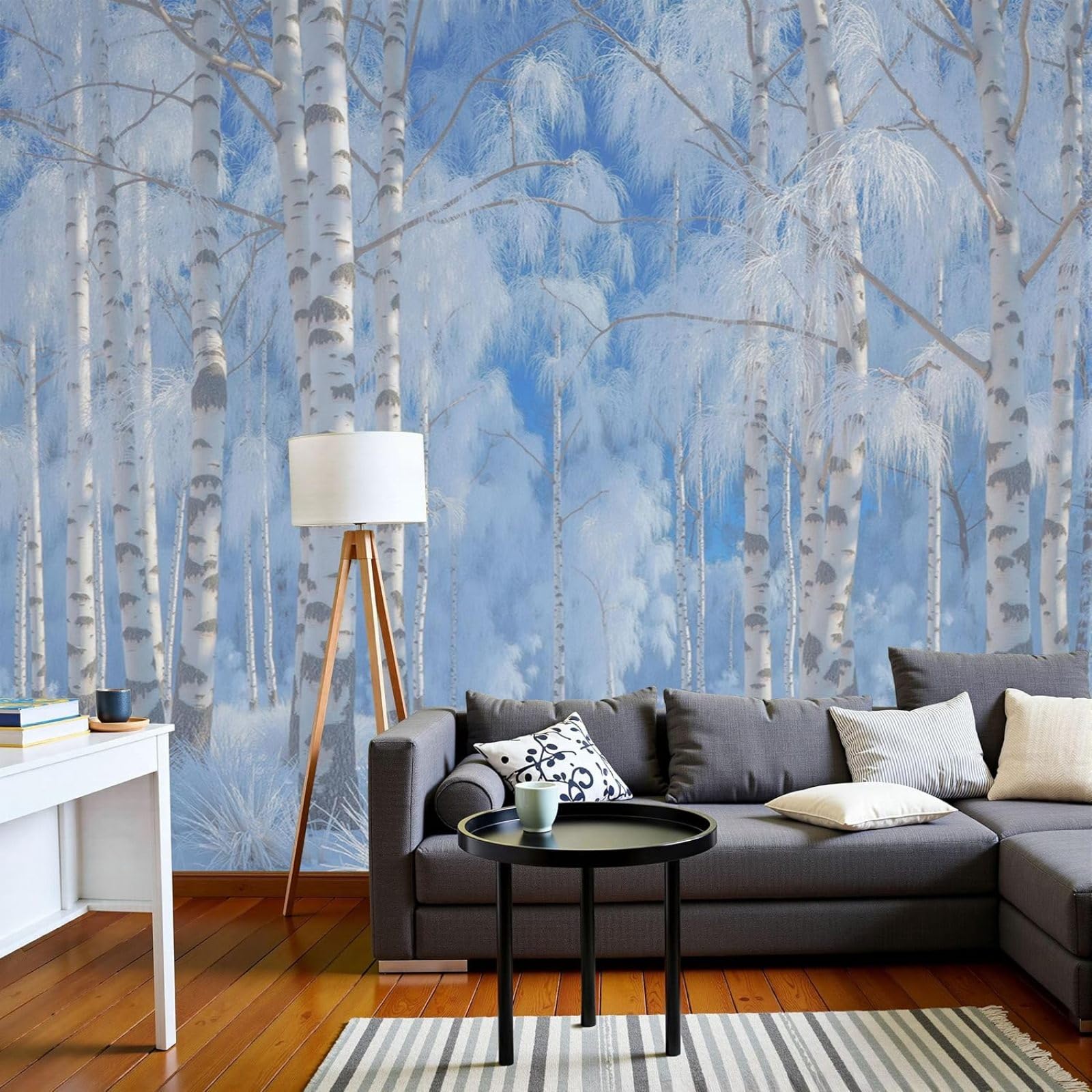 Photo wallpaper Thailand landscape - XL, Waterfall cascading over rocks, 3D effect, green, for living room/bedroom, non-woven wallpaper, wall mural, 430cm x 300cm, stickers - frameless painting - post