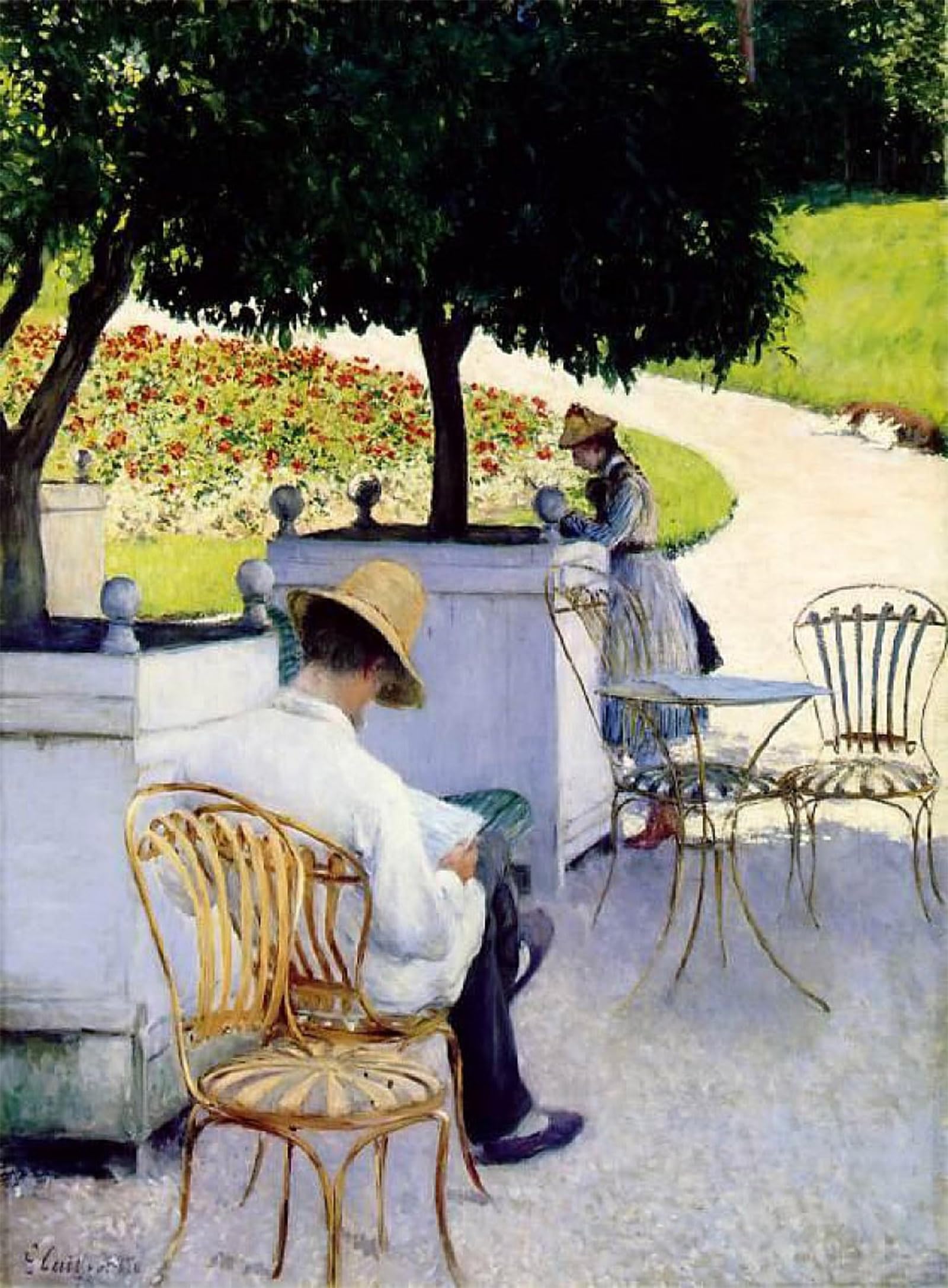 POSTERIIk Famous Print Pop Art Wall Art Graffiti Orange by Gustave Caillebotte Art Prints for Home Decor 60x90cm