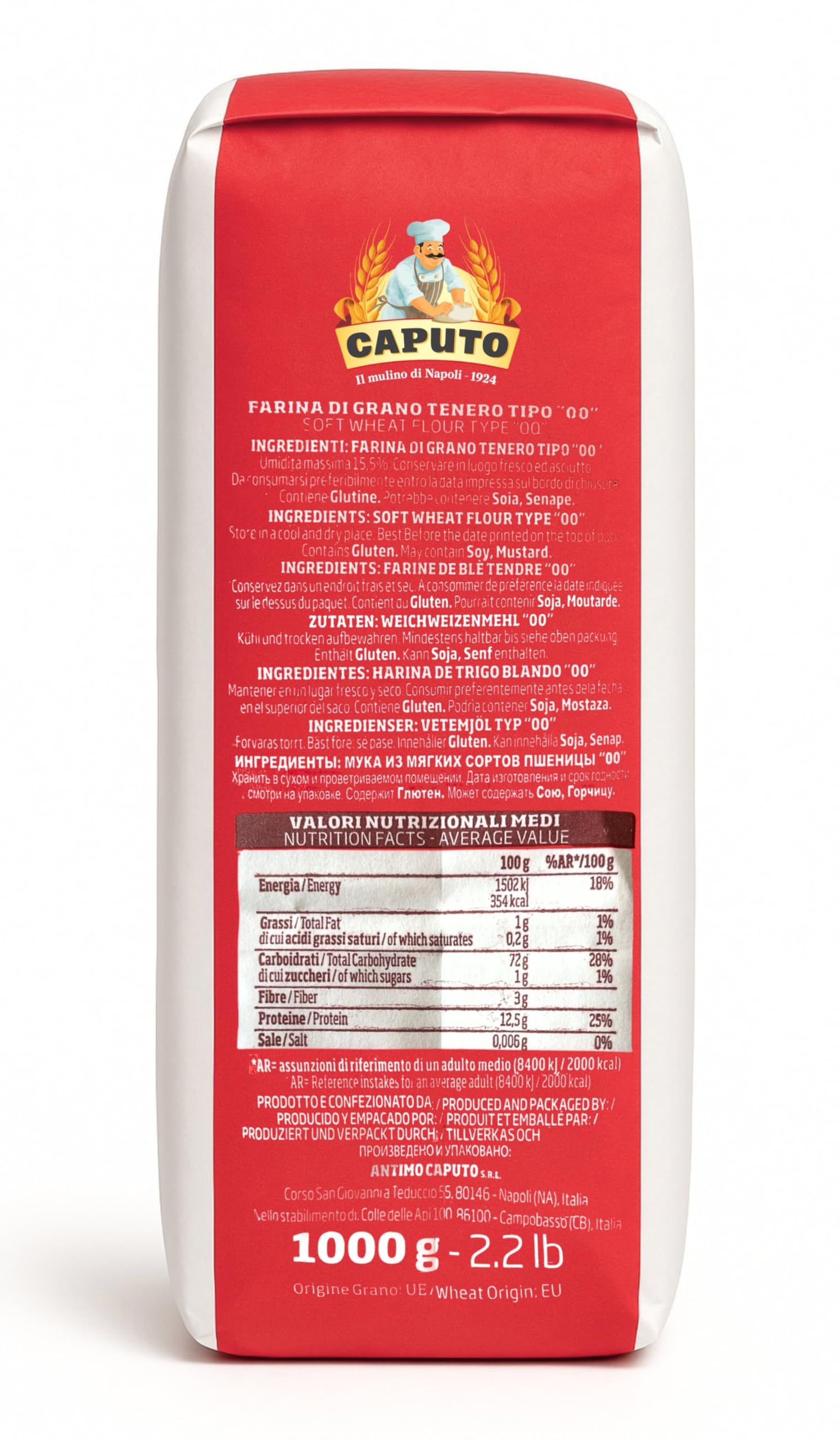 Caputo Pizzeria - Harina Italiana, Para Pizza Napolitana Clásica - Distribuido por Laborawi (2 Kg) — view 2