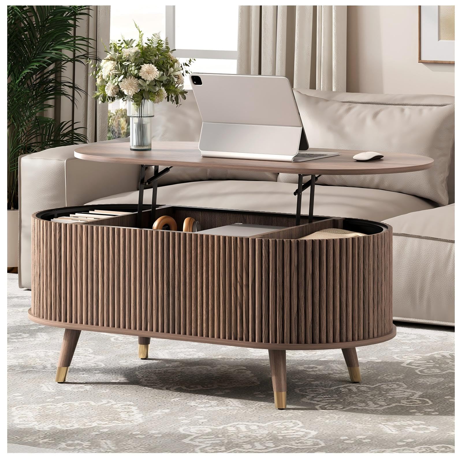 The Lift-Top Mid-Century Oval