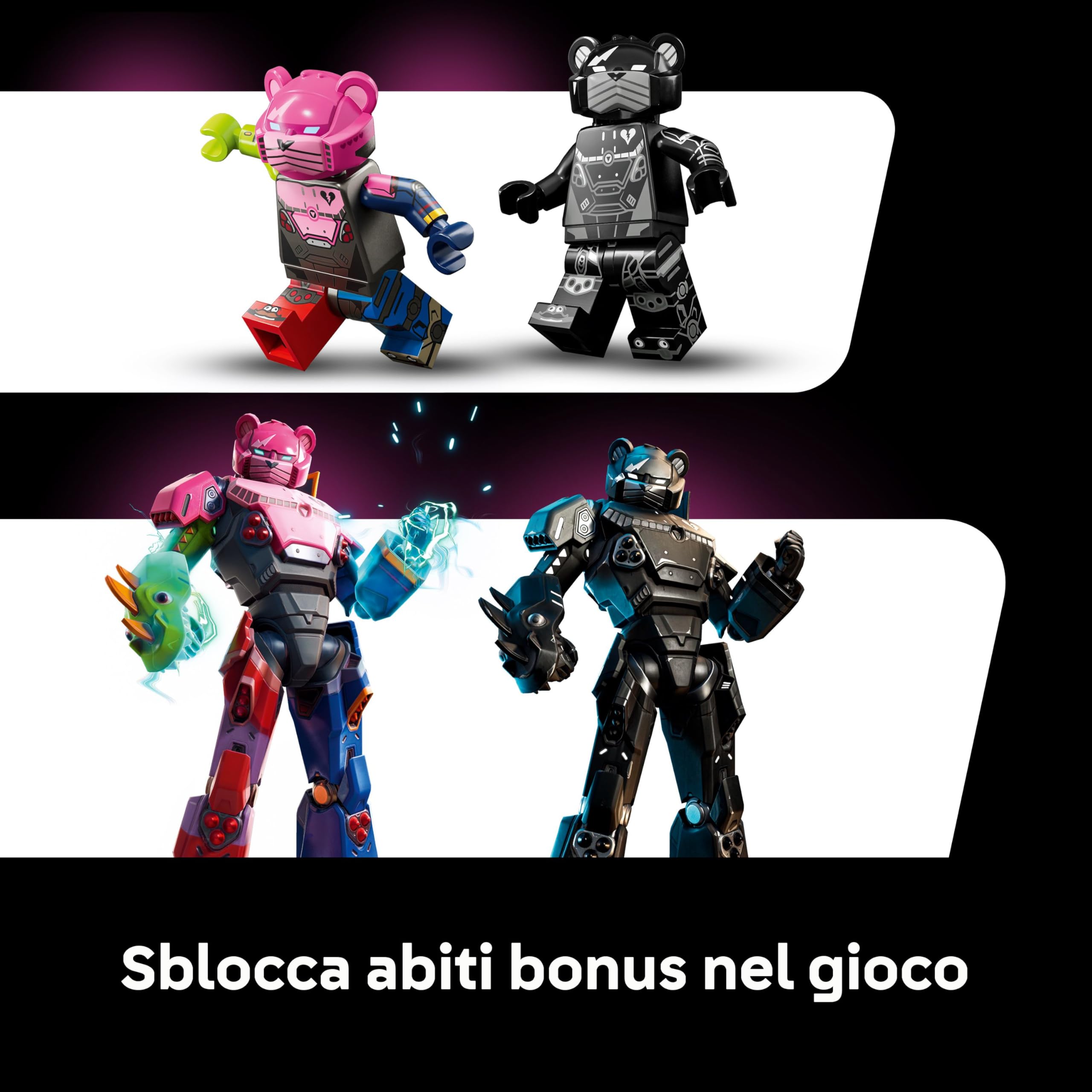 LEGO Fortnite Leader Squadra Mecha - Kit da Esposizione con Spada e Minifigure - Regalo da Collezione per Adulti Appassionati di Videogiochi - 77078, Mecha Team Leader 77078
