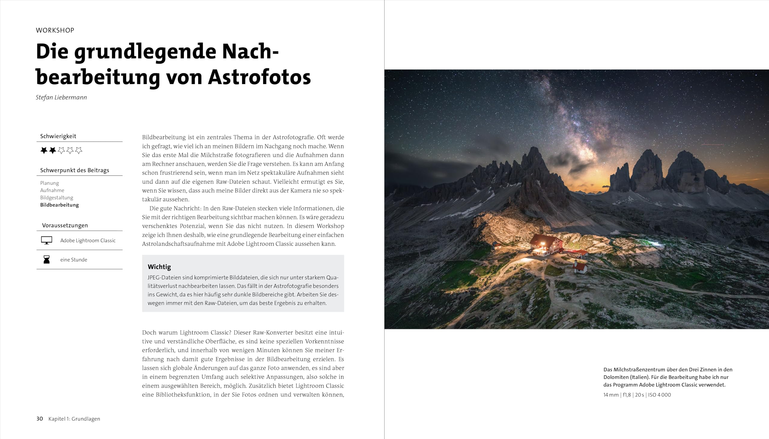 Faszination Astrofotografie: Grundlagen, Projekte, Meisterstücke. Foto-Workshops für Einsteiger und Fortgeschrittene