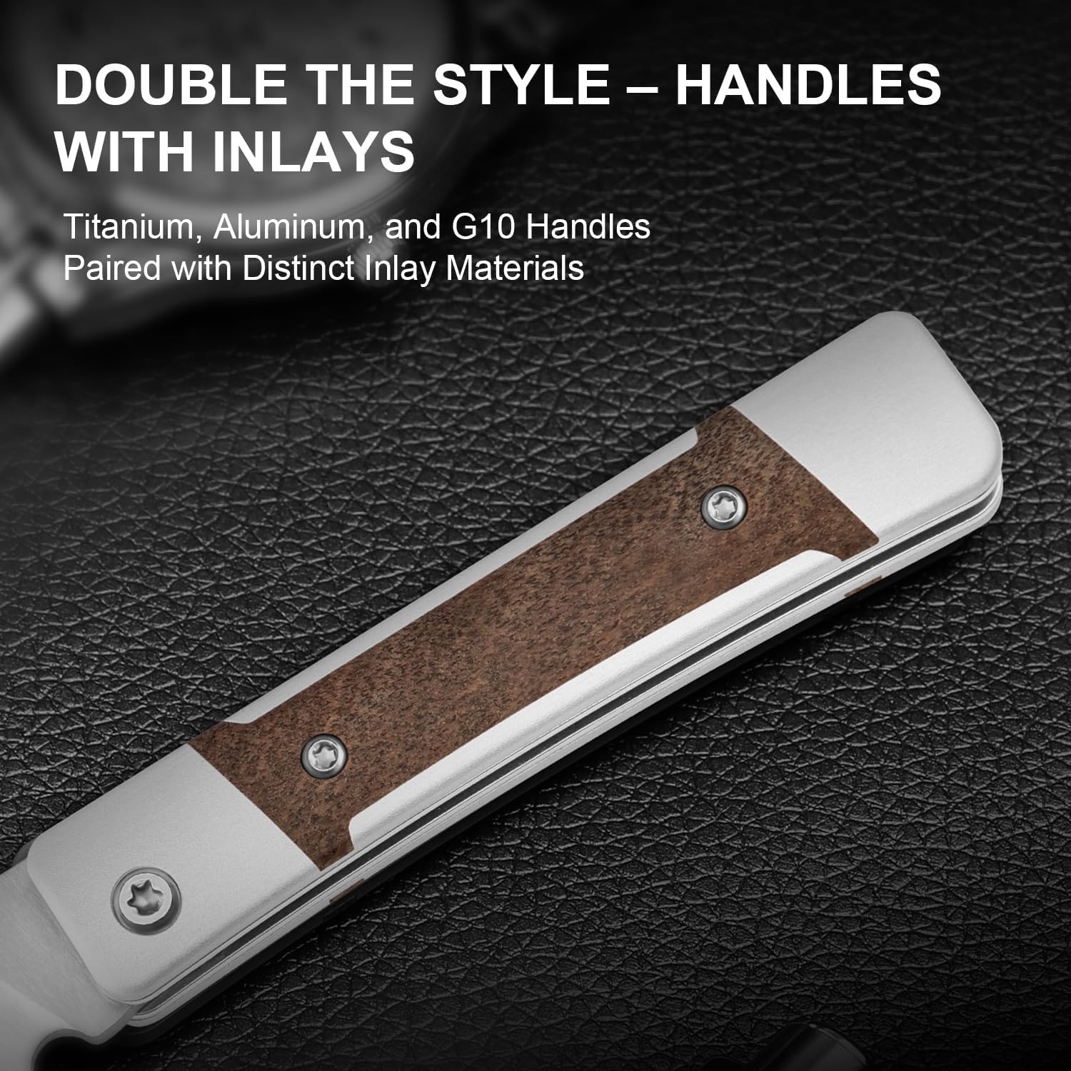 Kizer Little Grand Taschenmesser 6,4 cm Drop Point Nitro-V Klinge EDC Klappmesser Aluminium Mkuruti-Holzgriff Slip Joint