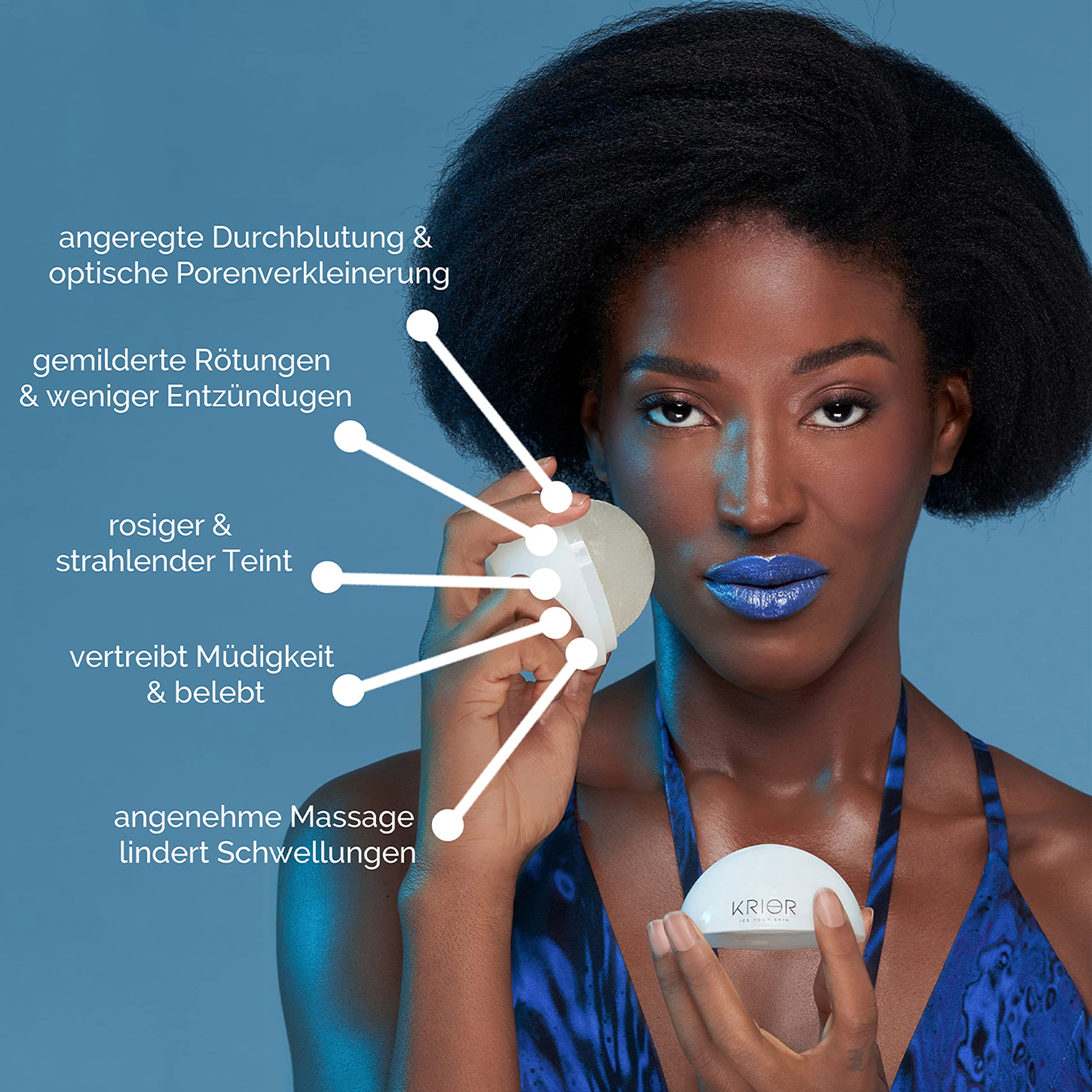 Premium Skin Icing Box, Ice Ball Skincare Set mit Hyaluron Serum & Gesichtscreme Made in Germany, Luxus Gesichtspflege Ritual gegen Schwellungen für Glow, Beauty Set für Frauen und Herren