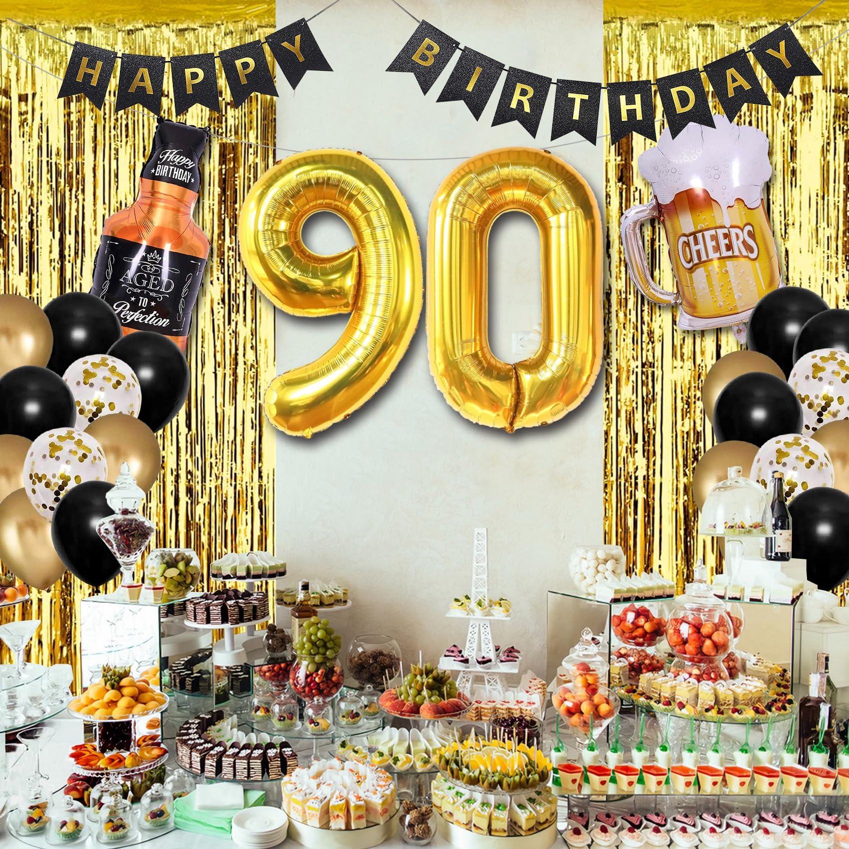 90 Ideas For Men Birthday Party Gold 90th Birthday Party Decorations