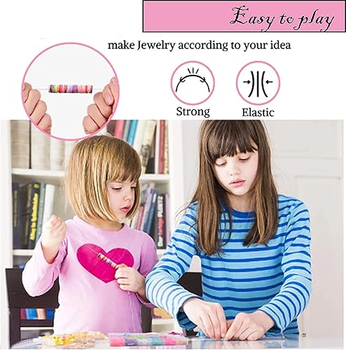 Miniatura 4 de XJRLUK Kit de fabricación de pulseras de cuentas de arcilla, 6 cajas de más de 20000 piezas, 144 colores de polímero plano HEISHI, kit de cuentas