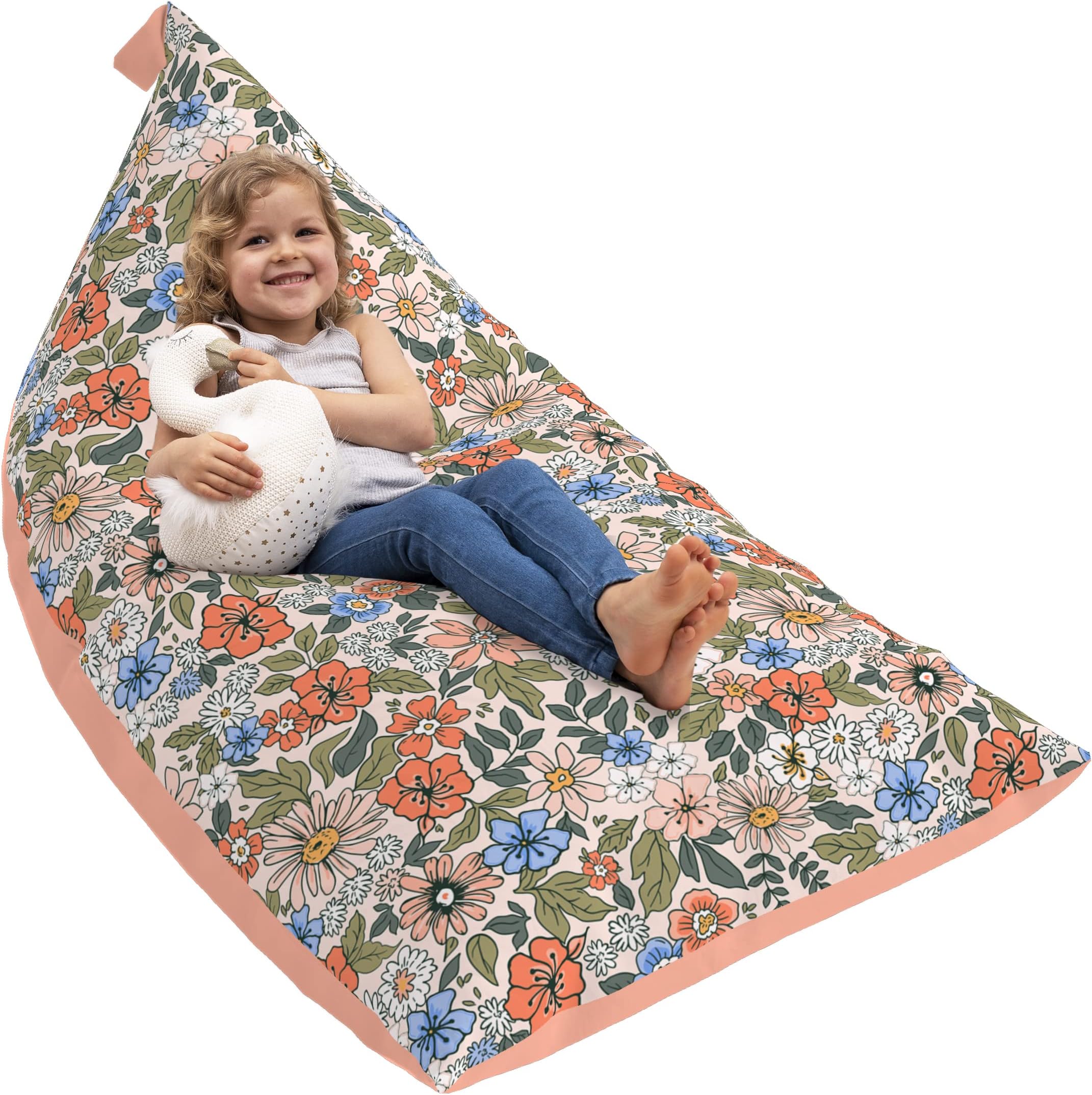 Stuffed Animal Bean Bag Storage Machine Washable Kids