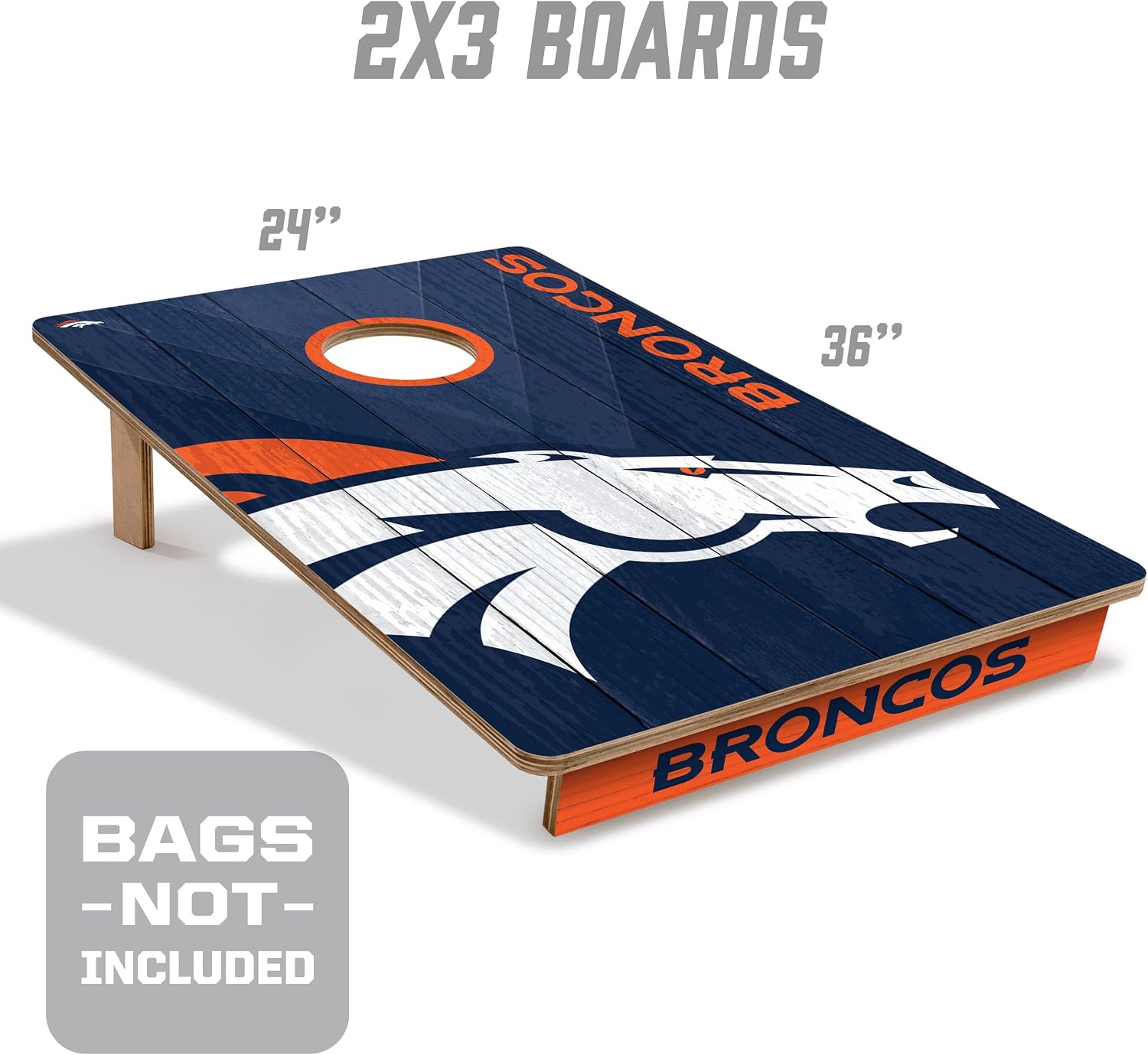 YouTheFan NFL 2’ x 3’ Wood Cornhole Game