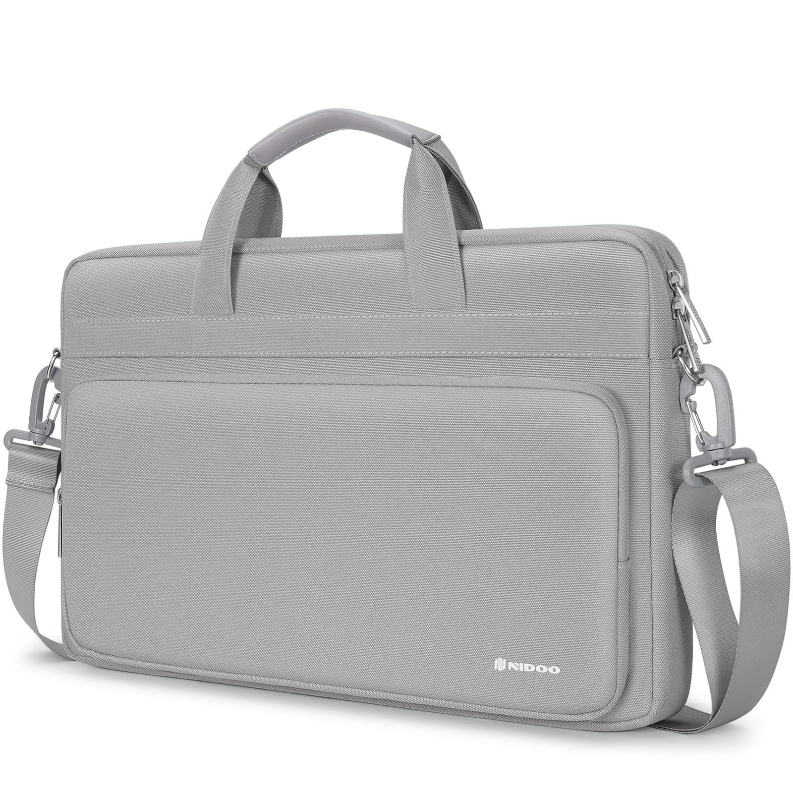 NIDOO Sacoche pour ordinateur portable - Résistante à l'eau - Sac à bandoulière - Poignée d'ordinateur - Sac de transport professionnel
