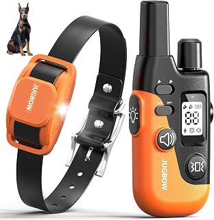 Jugbow 4200FT Dog Shock Collar with Remote - IPX8 Waterproof E-Collar for 10-120lbs Small Medium Large Dogs, 3 Modes + LED Light
