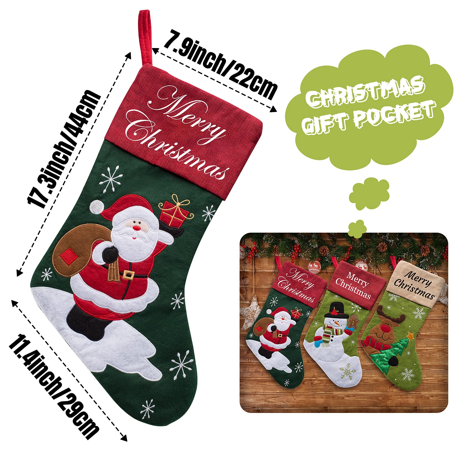 Aolun Calzini di Natale Personalizzati Personalizzate con Decorazioni di Nome I Tuoi Regali per la casa per Un Amico di Famiglia