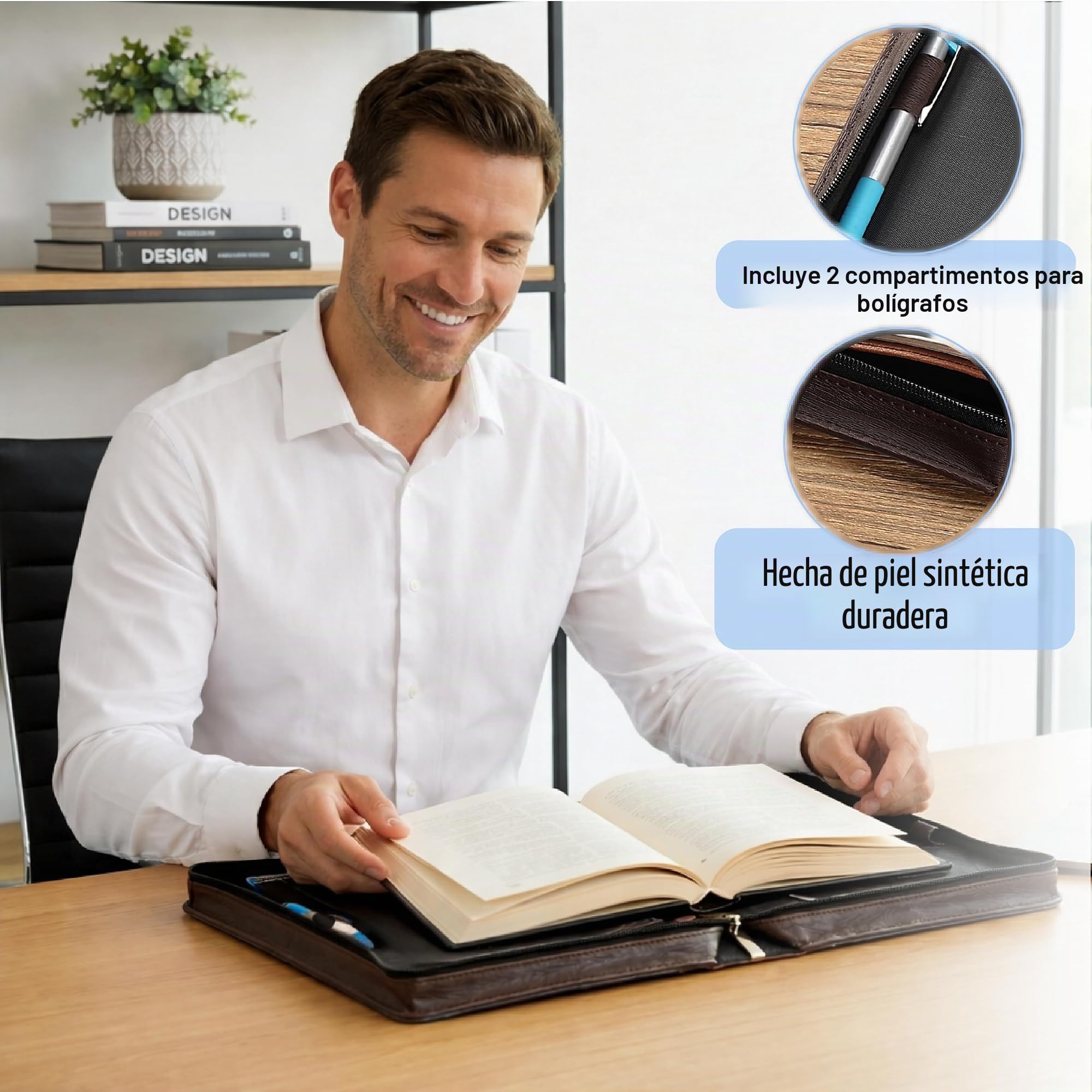 Mr. Pen - Fundas de piel sintética para hombres, 10.7 x 7.5 x 2.4 pulgadas, funda de la Biblia para hombres, bolsa de la Biblia, fundas de la Biblia, cubierta de la Biblia para hombre, fundas de la
