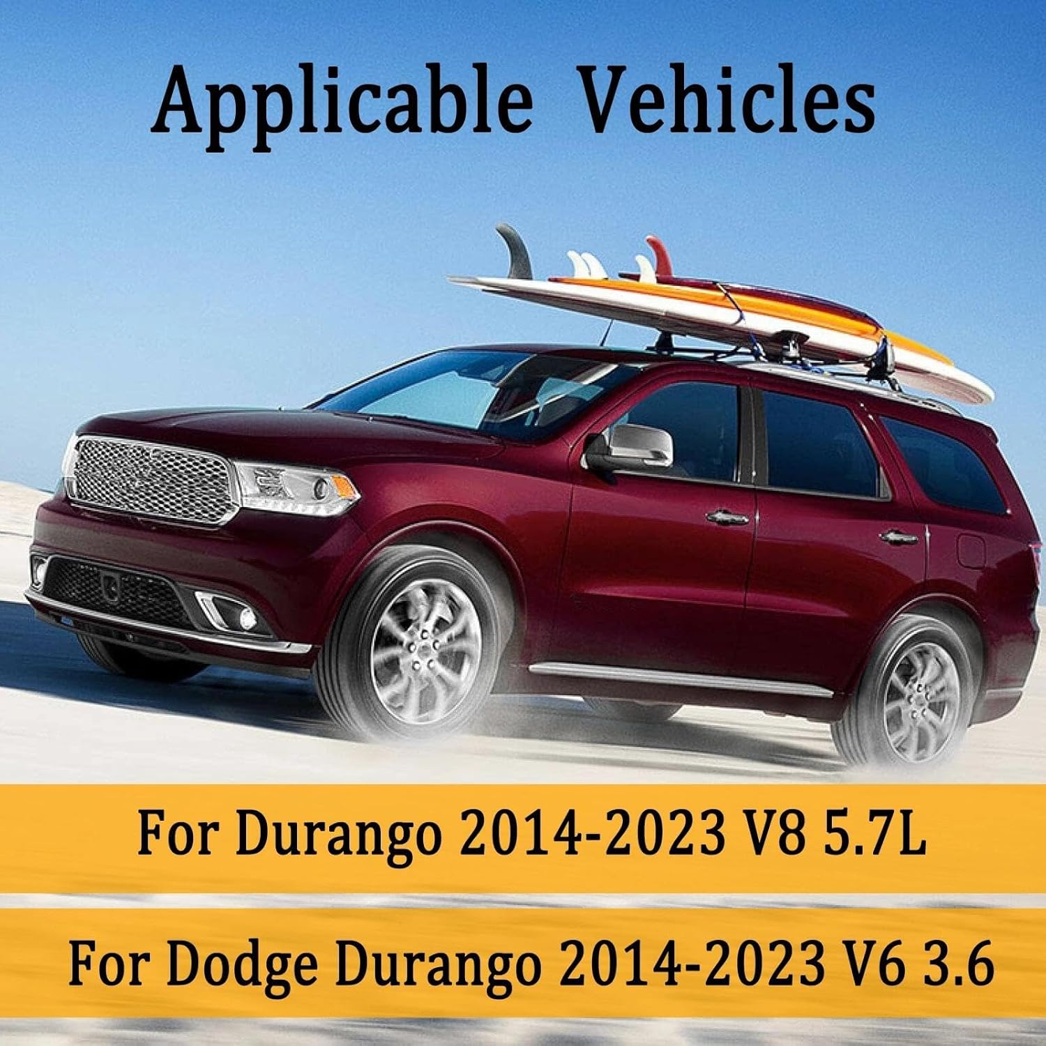 68311287AA 68223791AE Rear Pair Shock Absorber Compatible with Dodge Durango 2014-2023, AWD, 4-Door, Sport Suspension,4-Door, Driver and Passenger Side,Replace 68223791AB 68223791AC