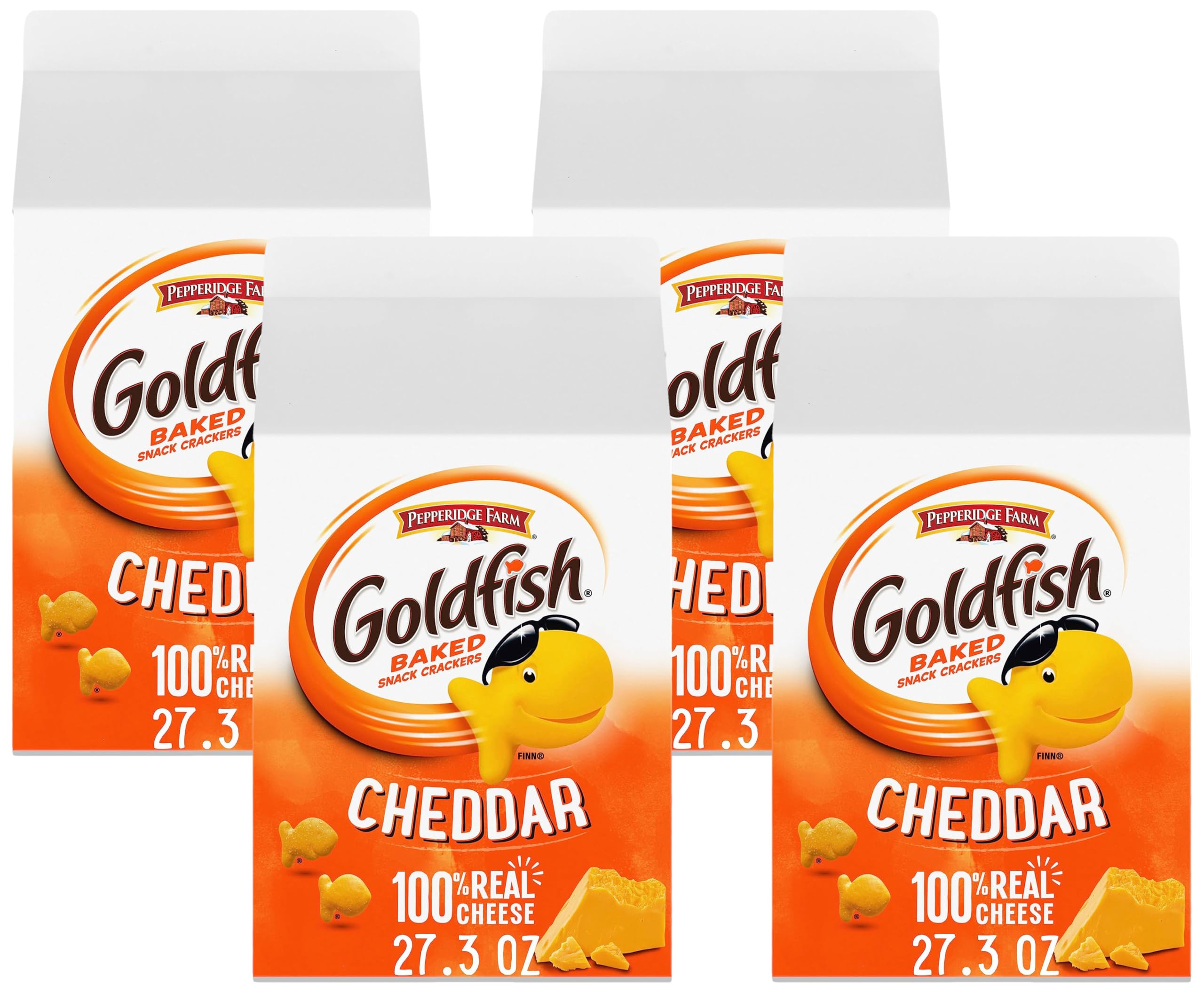 Goldfish Cheddar Cheese Crackers 27 Oz Carton Pack