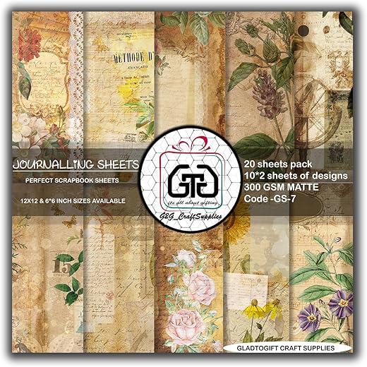 Journal Paper Pattern Kit 12x12 (6x6)