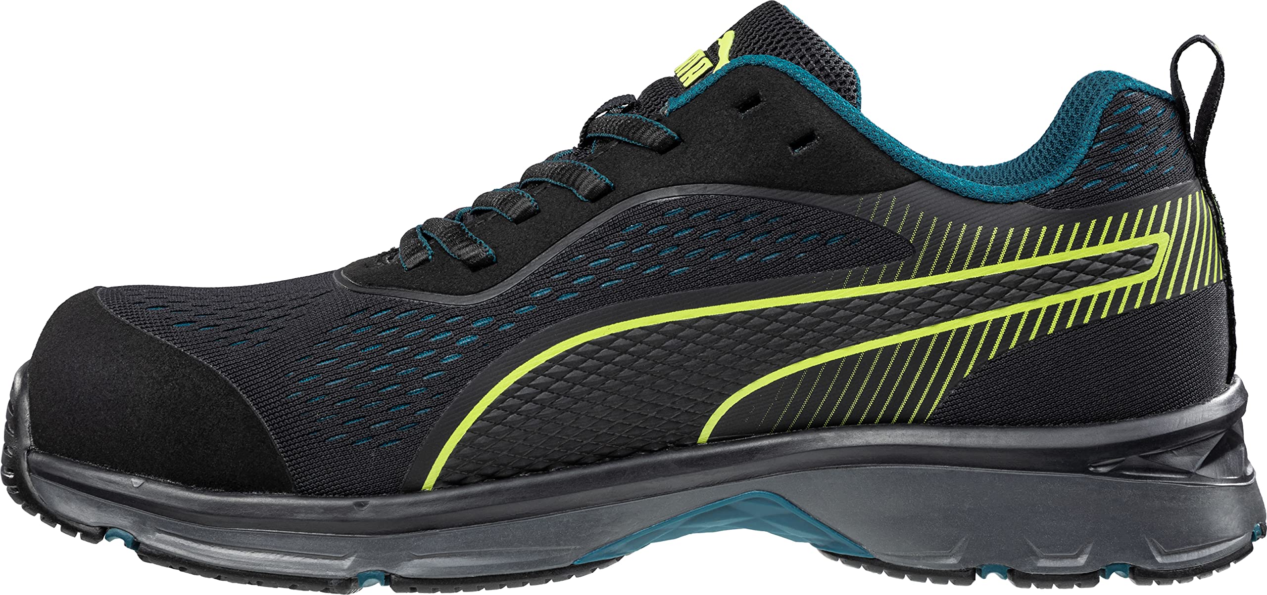 PUMA Safety Fuse Knit WNS Low Arbeitsschuh Sicherheitsschuh S1P ESD HRO SRC Fiberglaskappe Durchtrittschutz rutschfest metallfrei vegan Damen