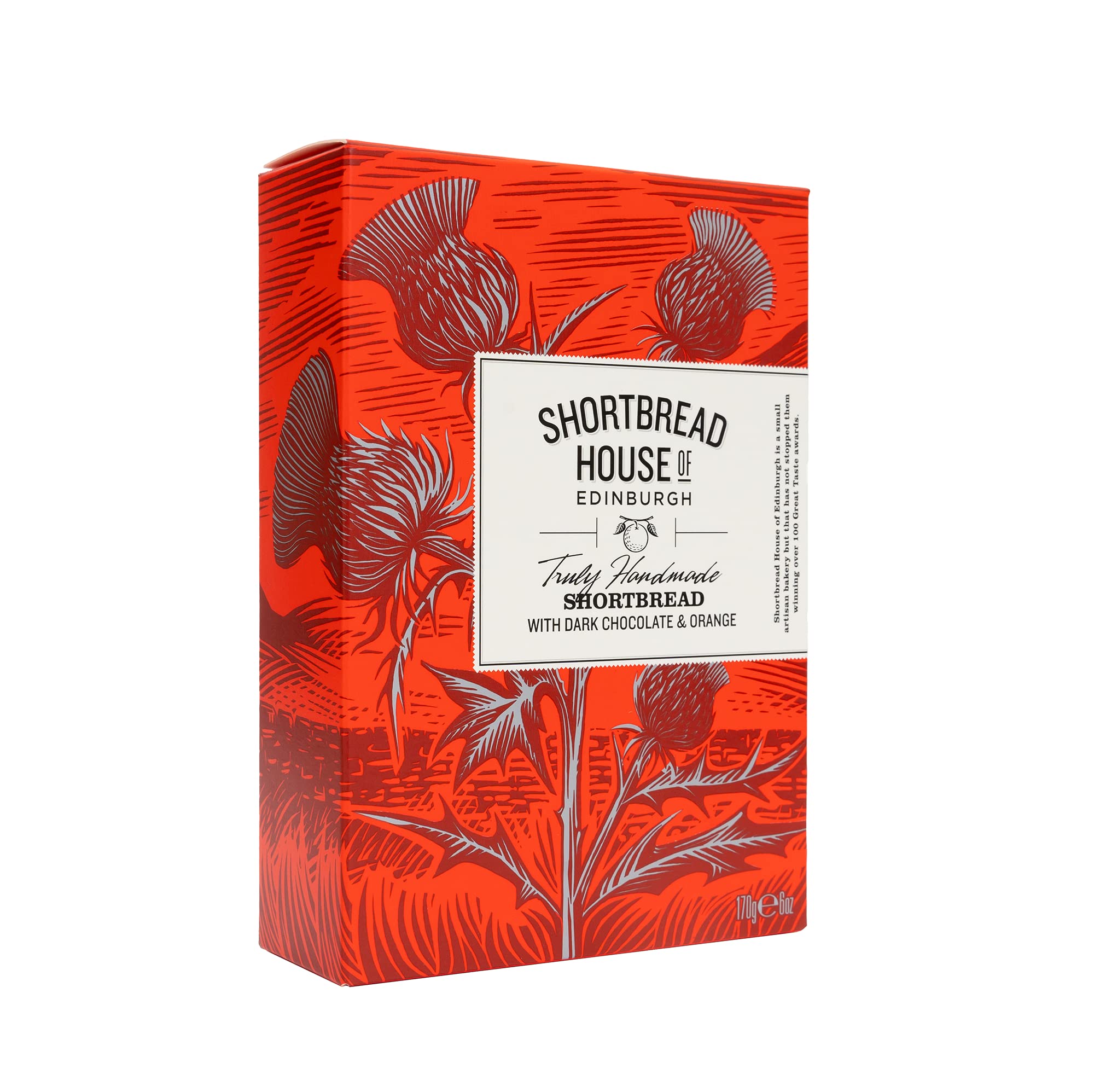 Shortbread House of Edinburgh | Truly Handmade Shortbread Fingers with Dark Chocolate & Orange | 170g box