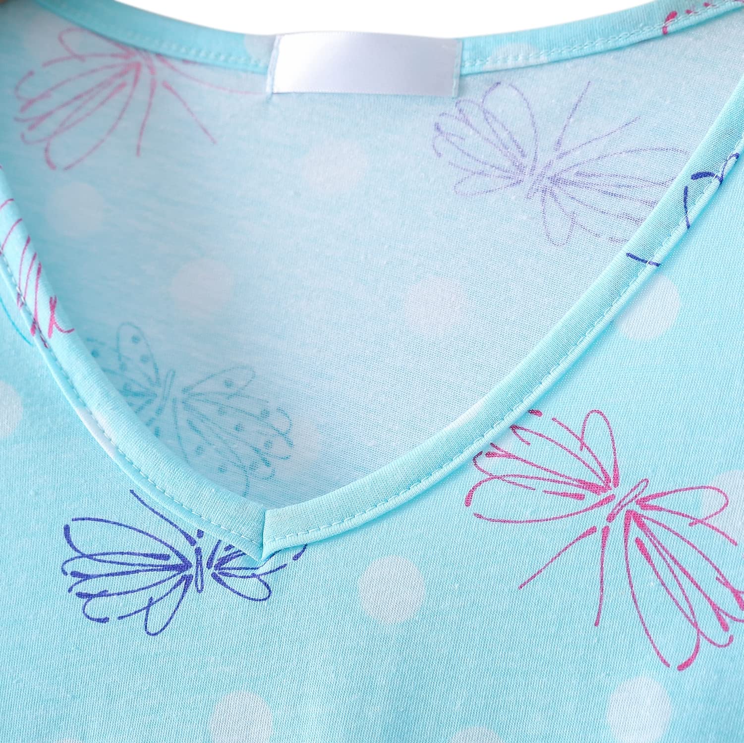 QUCH Conjunto de pijama para mujer, talla grande, con pantalones capri, conjunto de pijama de algodón para mujer, suave, cómodo, lindo conjunto de pijama