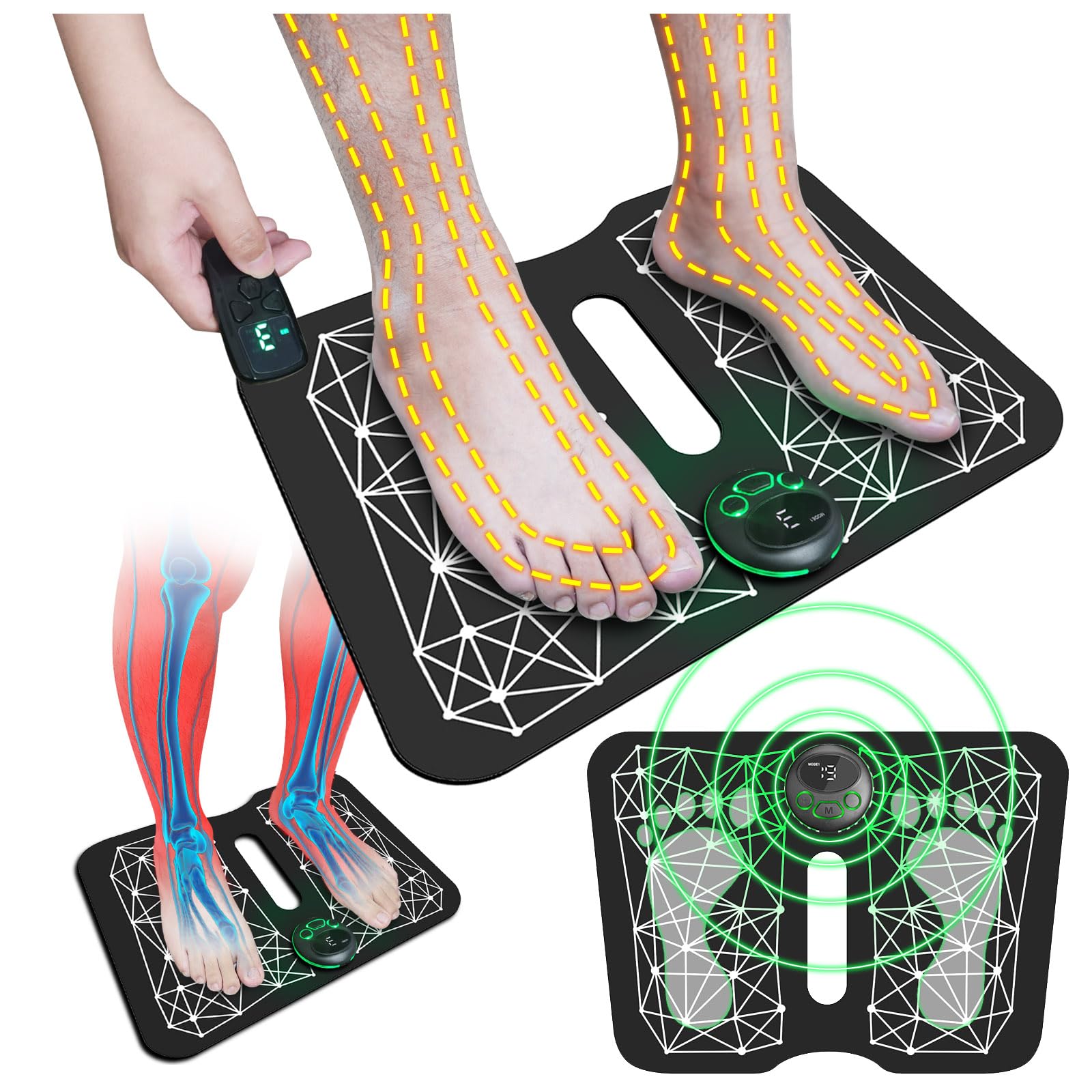 Foot Massager Mat for Neuropathy, EMS Foot Massager for