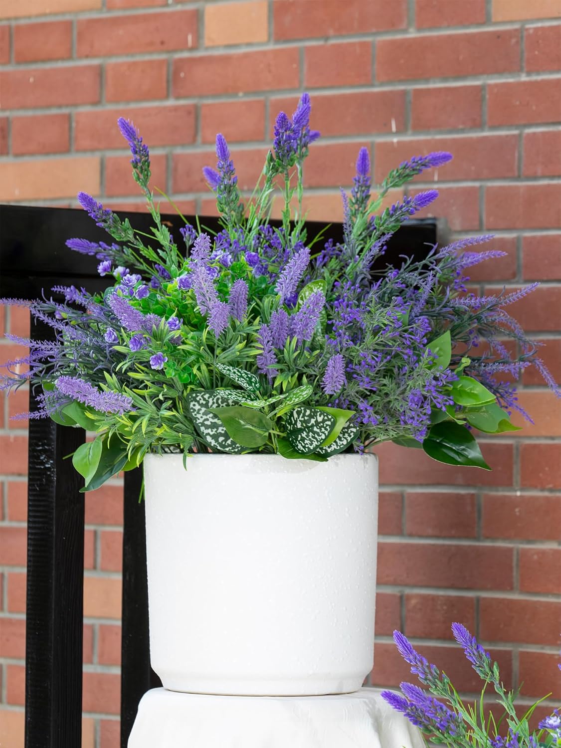 Green Moon 20 Bundles Artificial Lavender Plants Outdoor Fake Outdoor Plants UV Resistant for Home Planter Garden Patio Yard Decor - Image 6