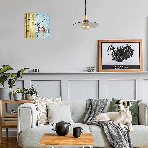 Miniatura 5 de Reloj personalizado con foto relojes de pared personalizables con tus imágenes texto de 10 pulgadas decoración cuadrada silenciosa para sala de