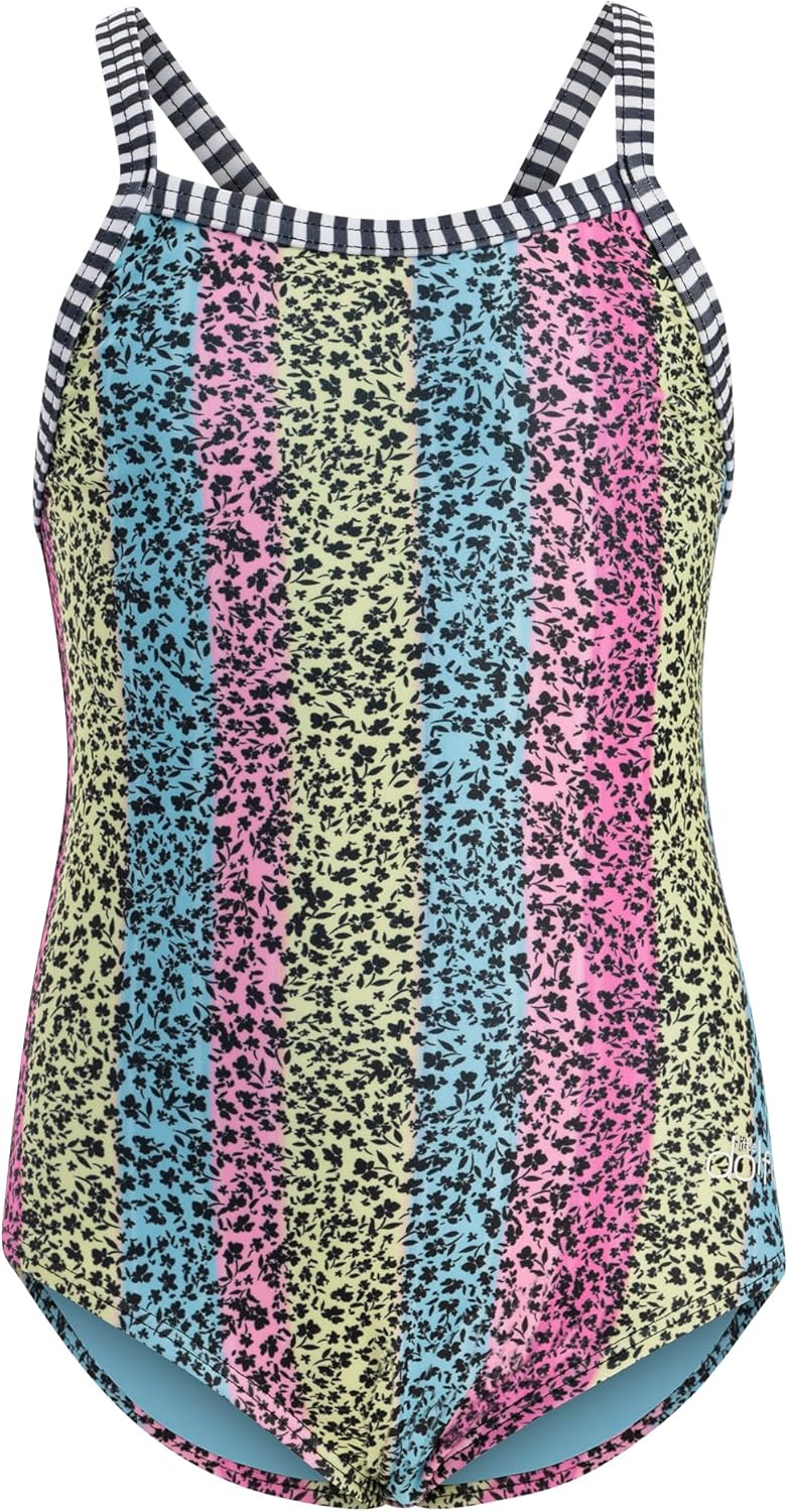 Dolfin Little Girls One Piece Swimsuit for Little Girls and Toddlers