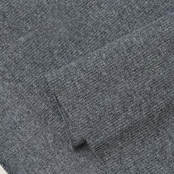 TinaKim Knit Ribbing Fabric for Sewing, Waistbands Collar Sleeve Cuffs Trim Material Grey 59, 43x4in
