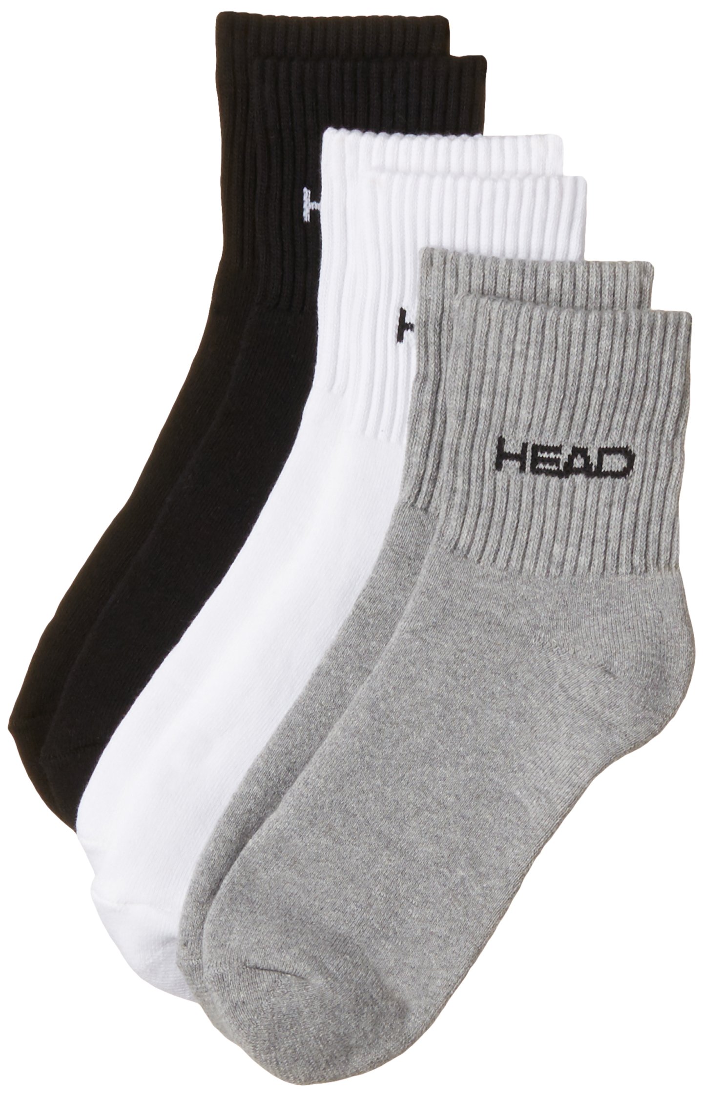 HSK-51 Socks, Full Pack of 3 (White/Grey/Black)-image-15