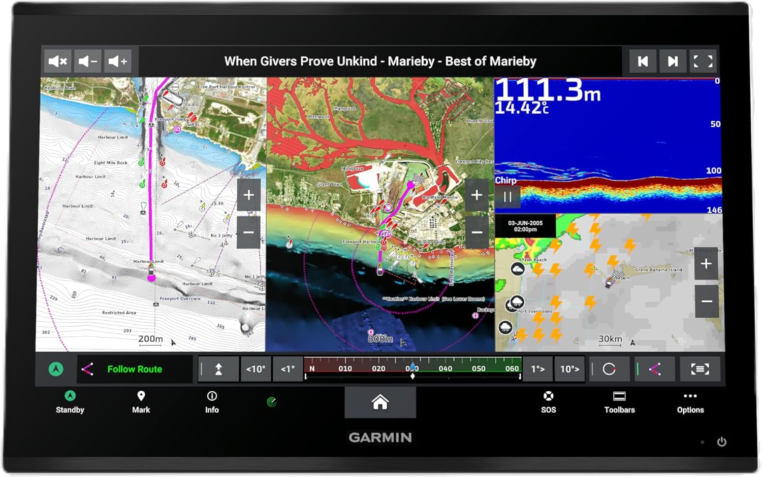 HNC GPSMAP 9027 010-02676-00, Premium Chartplotter with Worldwide Basemap, Compatible with Garmin