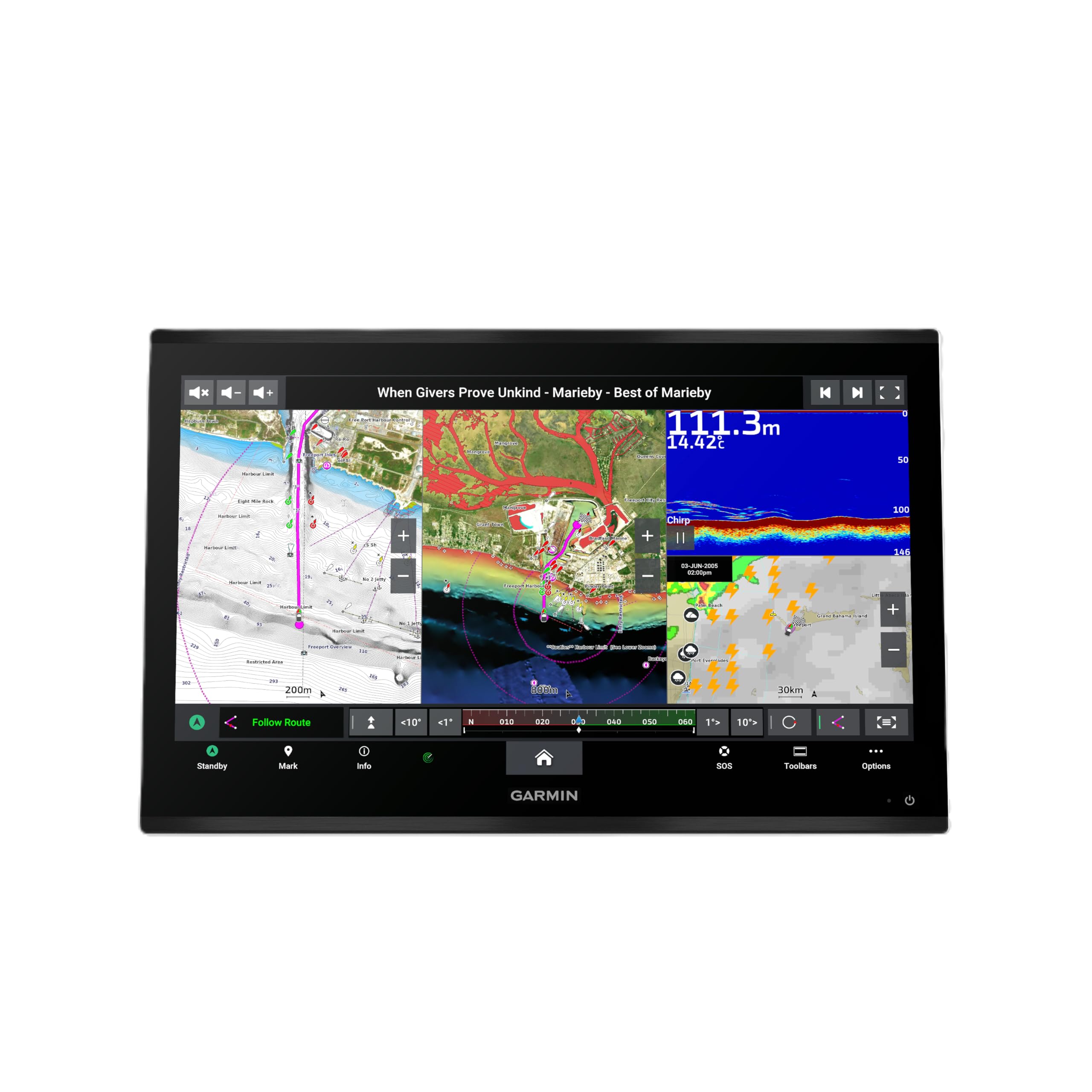 HNC GPSMAP 9024 010-02675-00, Premium Chartplotter with Worldwide Basemap, Compatible with Garmin