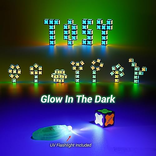 Miniatura 5 de TOSY Cubo Magnético 2x2 - 8 Bloques, Juguetes 2en1: Cubo de Rompecabezas 2x2x2 e Infinity Cubo Personalizable, Luminoso, Regalo para Relleno de Cubo