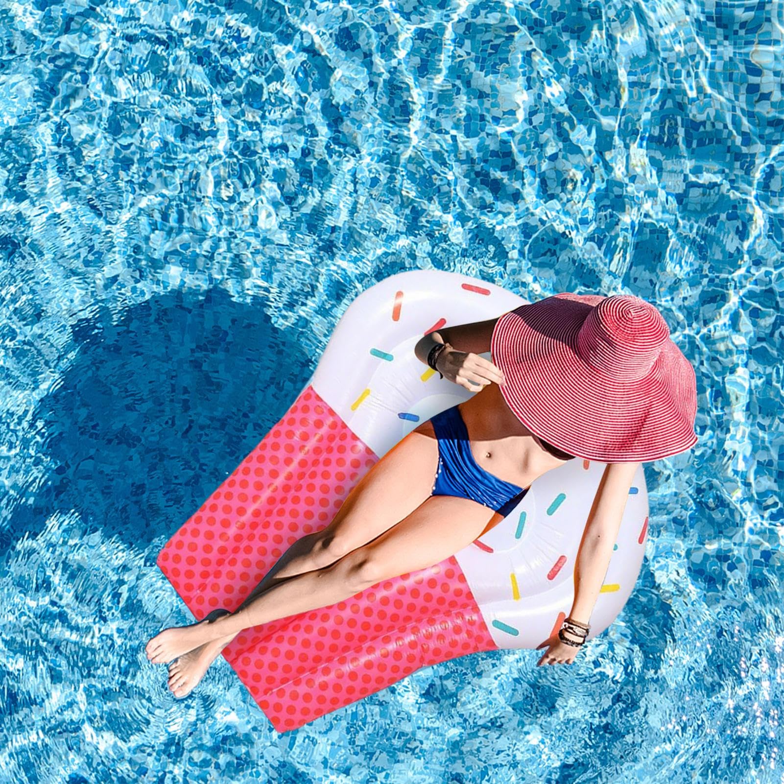 Materassino Gonfiabile Da Piscina Per Adulti Tappeto Gonfiabile A Forma Di | Articoli Gonfiabili Da Piscina Per Spiaggia, Lago, Prendere Il Sole, Giardino, Cortile, Feste, Fiume E All'Aperto